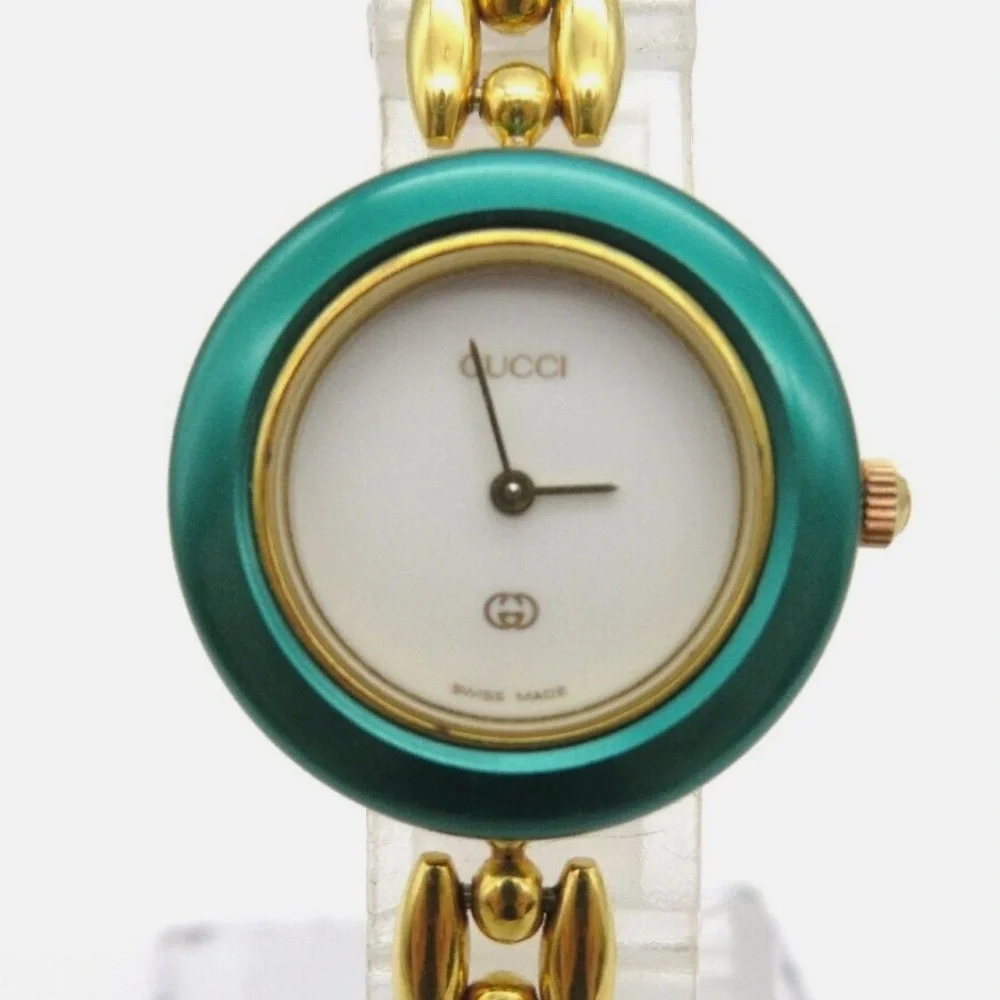Gucci 14k Gold Plated Statement Watch